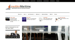 Desktop Screenshot of madden-maritime.com