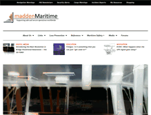 Tablet Screenshot of madden-maritime.com
